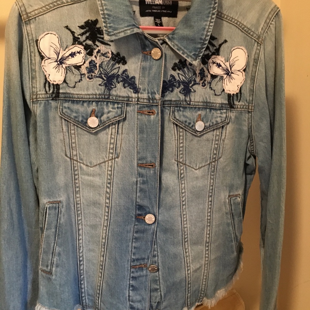 Embroidered Denim Jacket - Picture 6 of 6